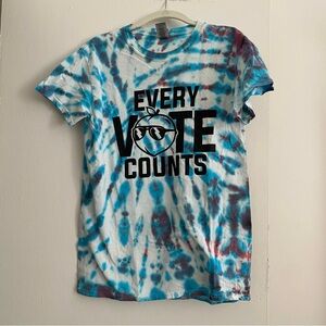 Tie-Dye 'Every Vote Counts' T-Shirt